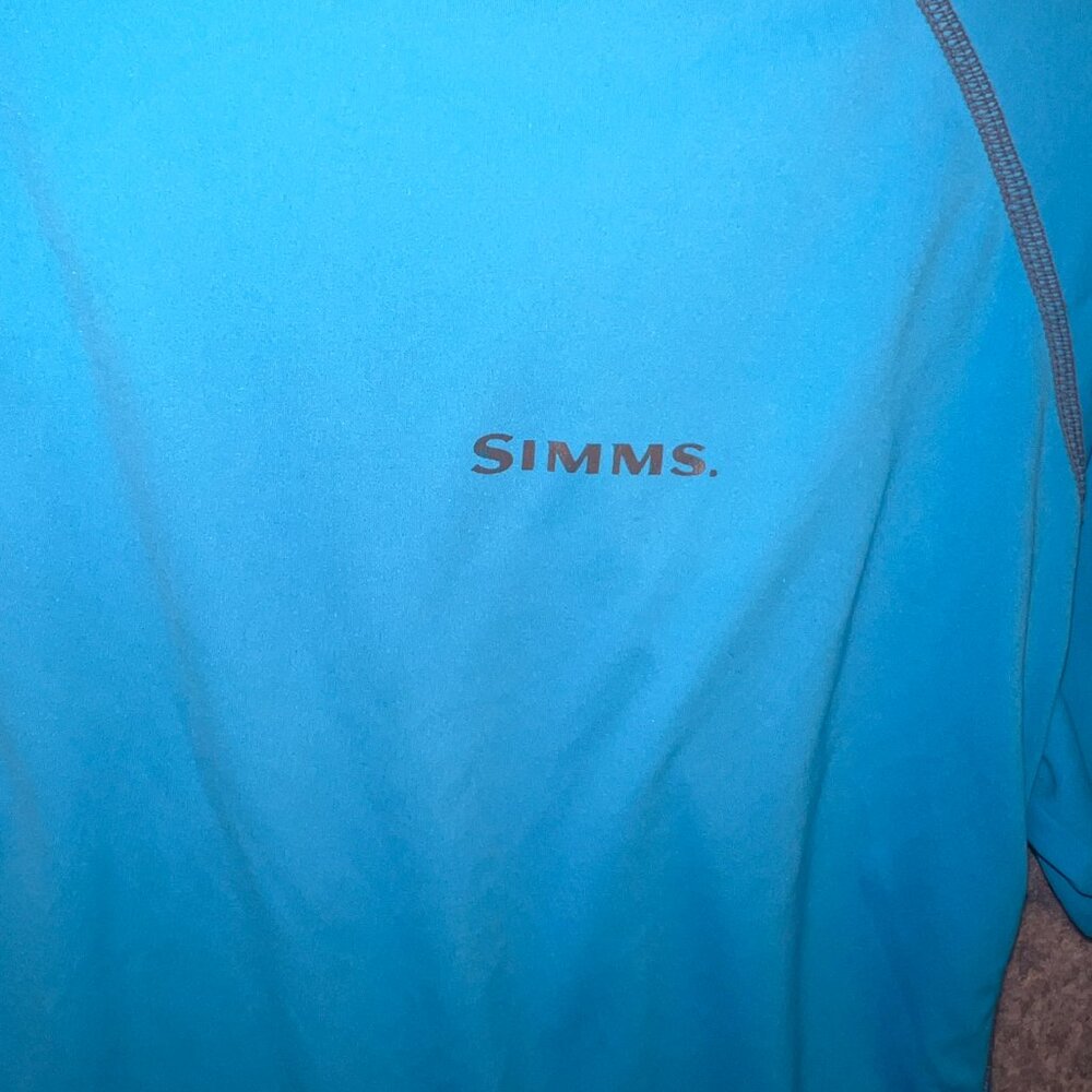 Simms Men's Medium Solarflex UPF50 Long Sleeve Performance Fishing Crewneck - Picture 3 of 10